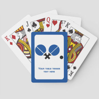 卓球ピンポンのラケットとボールブラックブルー トランプ