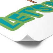 卓球ピンポンをバウンス ポスター (角)