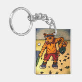 卓球ピンポン猫 キーホルダー (正面左)