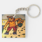 卓球ピンポン猫 キーホルダー (裏面)