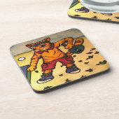 卓球ピンポン猫 コースター (左側)