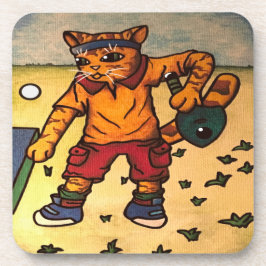 卓球ピンポン猫 コースター