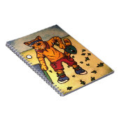 卓球ピンポン猫 ノートブック (右側)