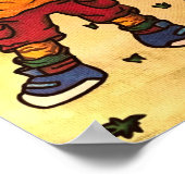 卓球ピンポン猫 ポスター (角)