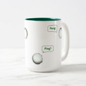 卓球ピンポン ツートーンマグカップ (正面右)