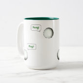 卓球ピンポン ツートーンマグカップ (正面左)