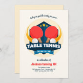 卓球ピンポン 招待状 (正面/裏面)