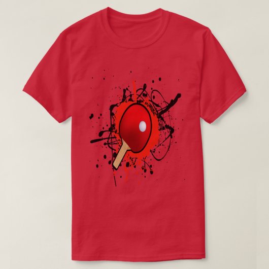 卓球ピンポン Tシャツ (デザイン正面)