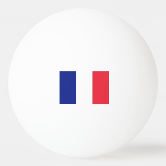 卓球フランスの用の卓球用の卓球用の球団旗 卓球ボール (正面)