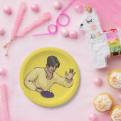 卓球プレーヤーの紙プレート ペーパープレート (パーティー)