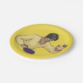 卓球プレーヤーの紙プレート ペーパープレート (アングル)