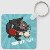 卓球ベアキャットピンポンビンチュロン漫画 キーホルダー (裏面)