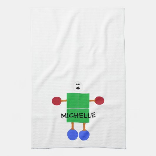 卓球マンガ キッチンタオル (縦)