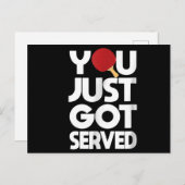 卓球マンバタフライピンポン インビテーションポストカード (正面/裏面)