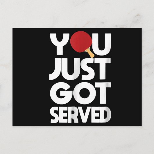 卓球マンバタフライピンポン インビテーションポストカード (正面)