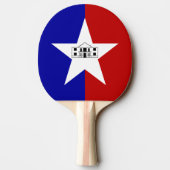 卓球ラケットとサンアントニオ国旗 卓球ラケット (裏面)