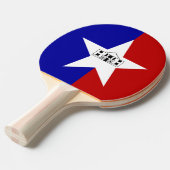 卓球ラケットとサンアントニオ国旗 卓球ラケット (正面アングル)