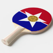 卓球ラケットとダラス国旗 卓球ラケット (正面アングル)