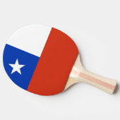 卓球ラケットとチリ国旗 卓球ラケット (横)