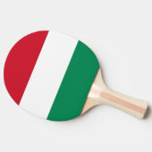 卓球ラケットとハンガリー国旗 卓球ラケット (横)