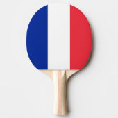 卓球ラケットとフランス国旗 卓球ラケット (正面)