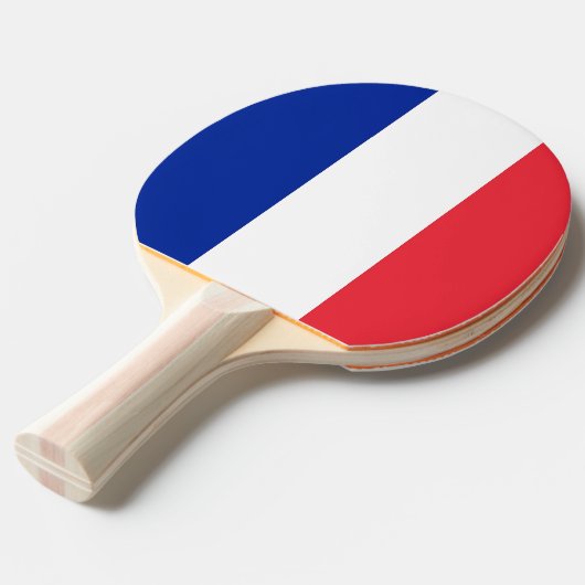 卓球ラケットとフランス国旗 卓球ラケット (正面アングル)