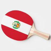 卓球ラケットとペルー国旗 卓球ラケット (横)