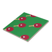 卓球ラケットとボールをグリーンに タイル (側面)