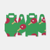 卓球ラケットとボールをグリーンに フェイバーボックス (折り畳みなし)