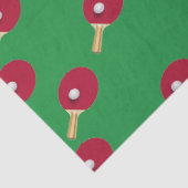 卓球ラケットとボールをグリーンに 薄葉紙 (詳細)