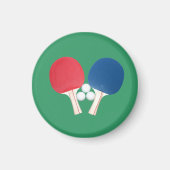卓球ラケットとボール マグネット (正面)