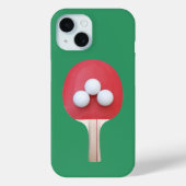 卓球ラケットとボール Case-Mate iPhoneケース (裏面)
