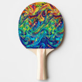 卓球ラケットの液体色 卓球ラケット (正面)