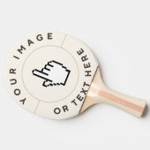 卓球ラケットカスタムレッド 卓球ラケット (横)