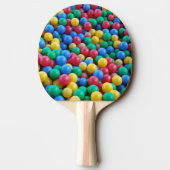 卓球ラケットカラフルおもしろいキッズボ遊ール 卓球ラケット (裏面)