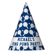 卓球ラケットパターンパーティー帽子 パーティーハット (正面)