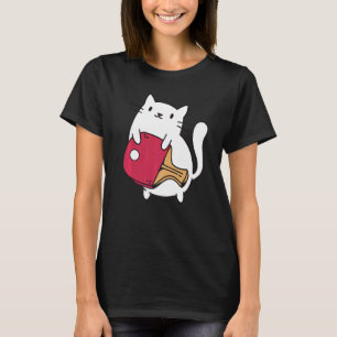 卓球ラケットレディースキャットテーブルテニスプレーヤーCa Tシャツ