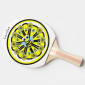 卓球ラケットレモン（昆虫）マルハナバチ 卓球ラケット (横)