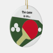 卓球ラケット付き セラミックオーナメント (右)