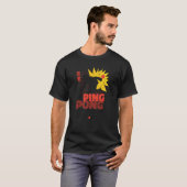 卓球ラケット卓球スポーツピンポンニンジ Tシャツ (正面フル)