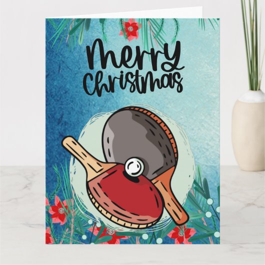 卓球ラケット挨拶 カード (正面)