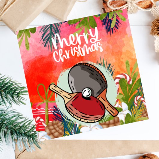 卓球ラケット挨拶 カード