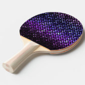 卓球ラケット紫色の水晶きらきら光るなStrass 卓球ラケット (正面アングル)