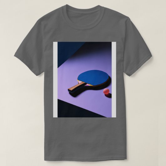 卓球ラケット1 Tシャツ (デザイン正面)