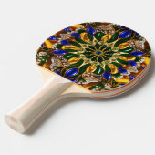 卓球ラケット（ブラジル色） 卓球ラケット (正面アングル)