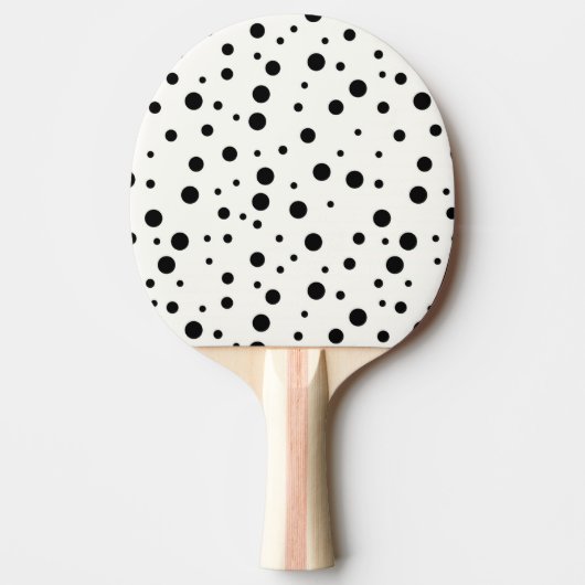 卓球ラケット、黒いゴム背部 卓球ラケット (正面)