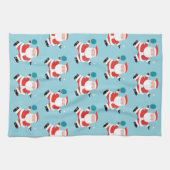 卓球卓球クリスマスタオル キッチンタオル (横)