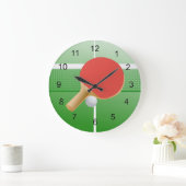 卓球卓球デザイン壁時計 ラージ壁時計 (ホーム)