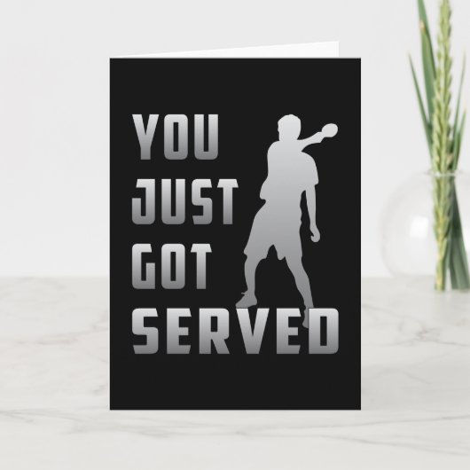 卓球卓球ラケット選手のおもしろい贈り物 カード (正面)