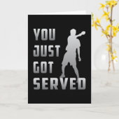 卓球卓球ラケット選手のおもしろい贈り物 カード (黄色い花)